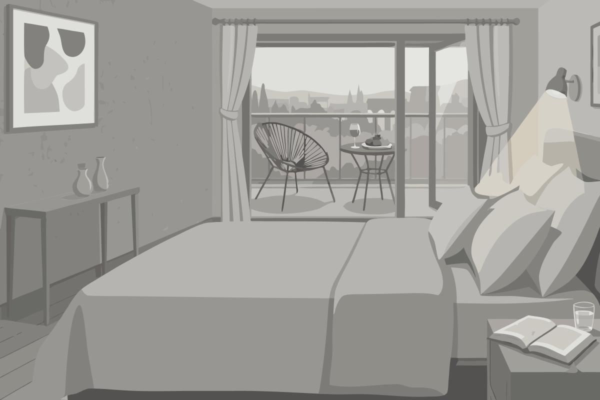 Chambre Lits Jumeaux avec Baignoire